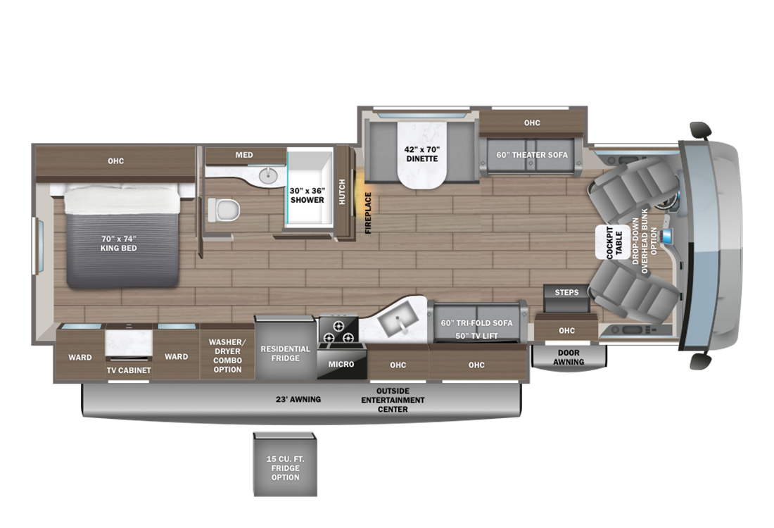 2024 Entegra Vision Xl 34G Floorplan Image
